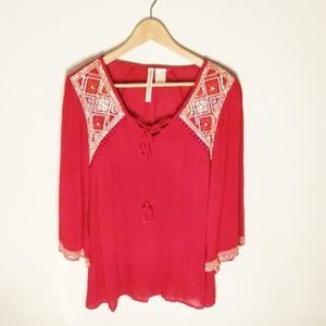 *SALE* Bohemian Embroidered Top